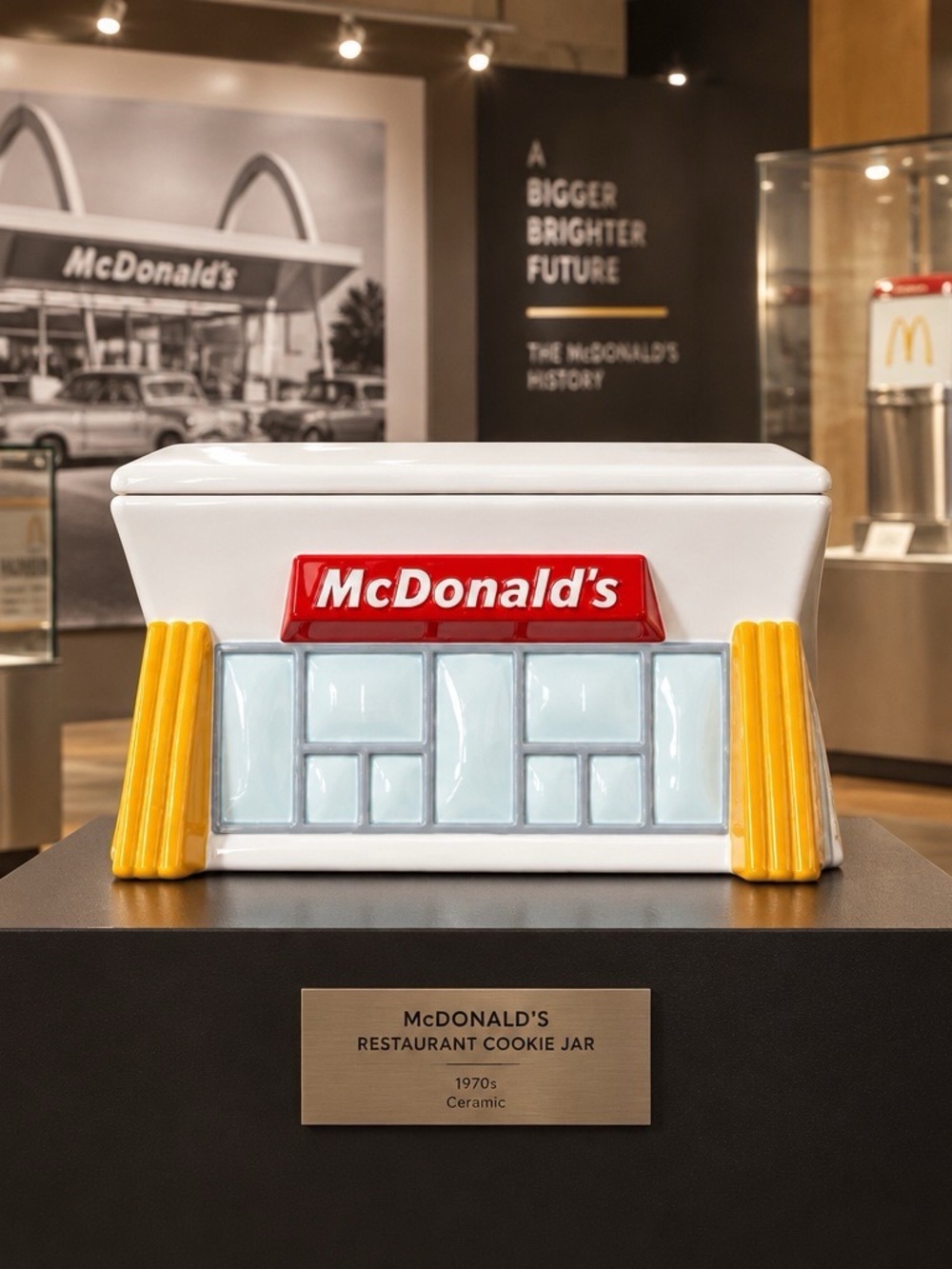 Own a piece of history. McDonald's Ceramic Restaurant Cookie Jar -
